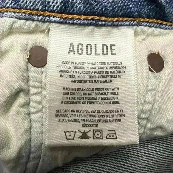 Agolde Sophie Ankle Mid Rise Skinny Jeans Size 28 - Picture 8 of 9